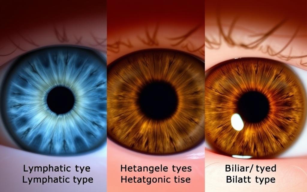 Three main constitutional types in iridology