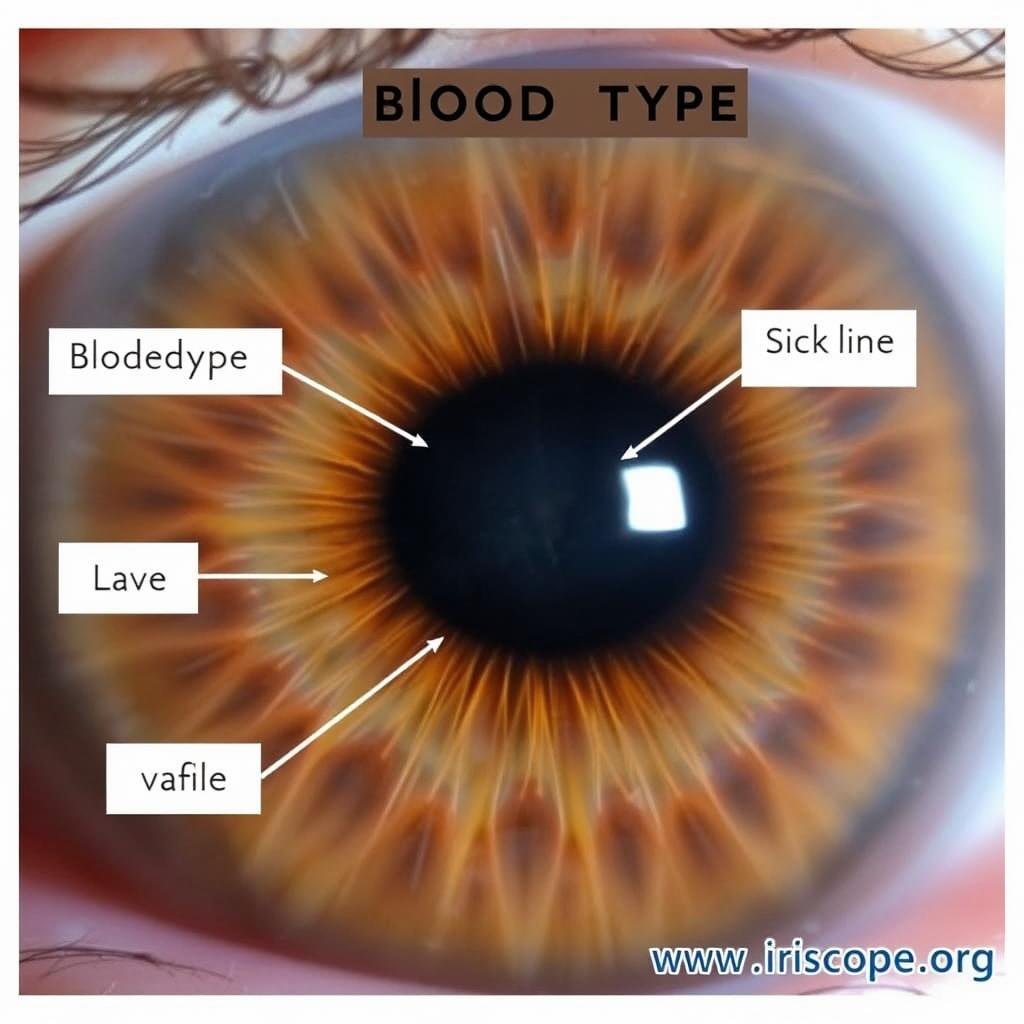 Blood Type iris displaying fine, silk-like fiber structure