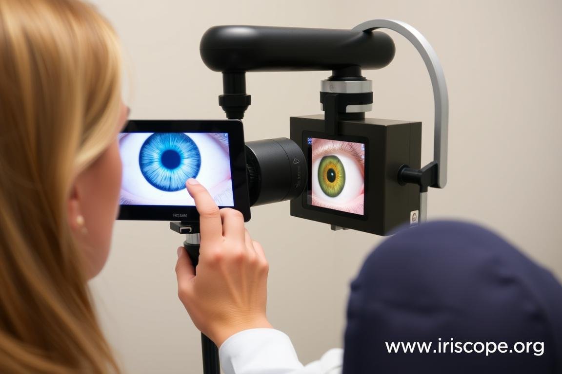 Capturing iris images with an iriscope Capturing iris images with an iriscope