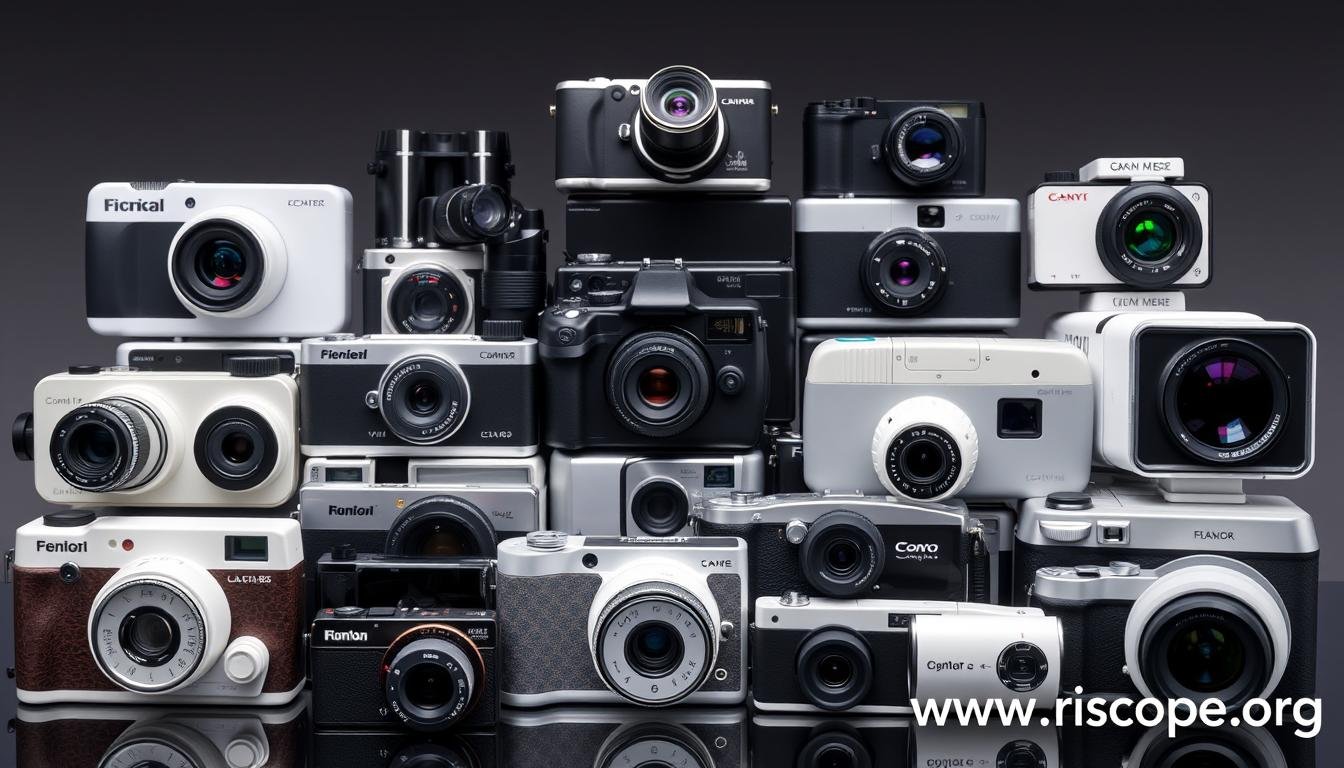 Collection of leading iridology camera brands displayed together Collection of leading iridology camera brands displayed together