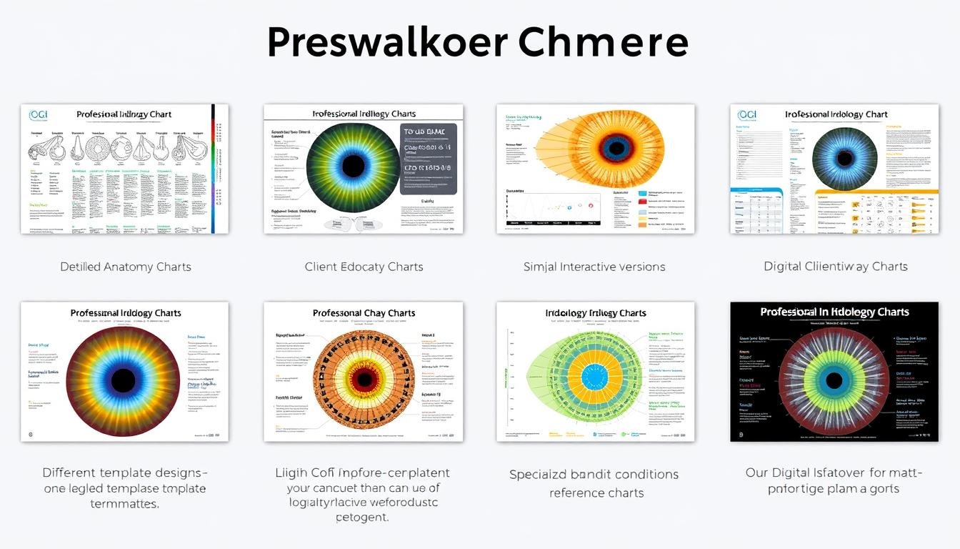 Collection of professional iridology chart templates available for download