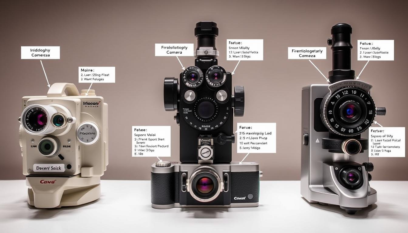 Comparison of different iridology camera models with their key features Comparison of different iridology camera models with their key features