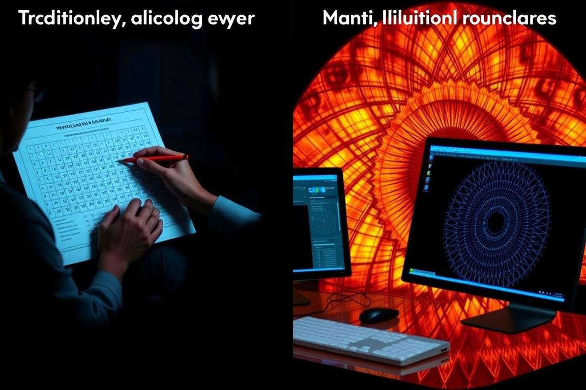 Comparison of traditional and digital Iridology Chart analysis methods