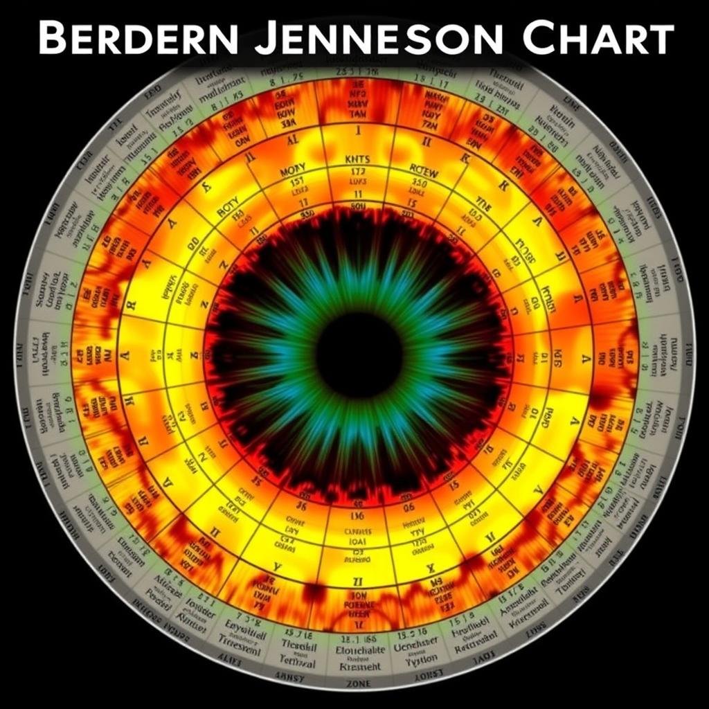 Detailed Bernard Jensen Iridology Chart showing all zones Detailed Bernard Jensen Iridology Chart showing all zones