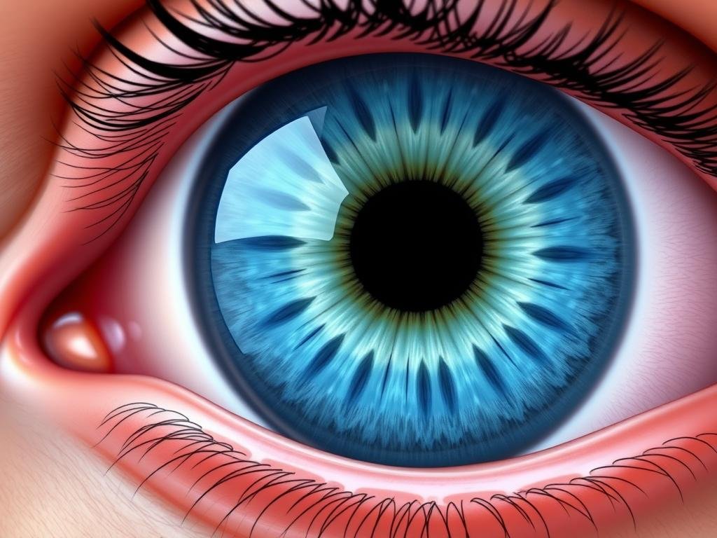 Detailed zones of left iris in iridology chart
