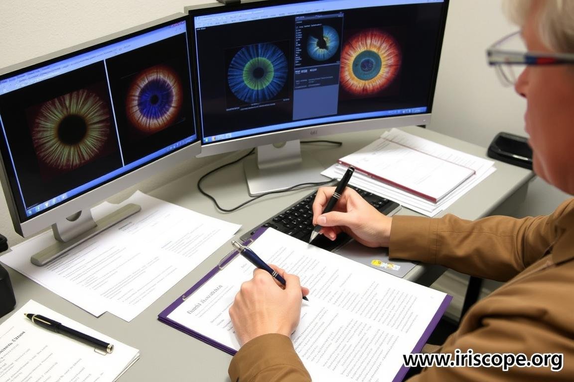 Documenting findings from an iridology examination Documenting findings from an iridology examination
