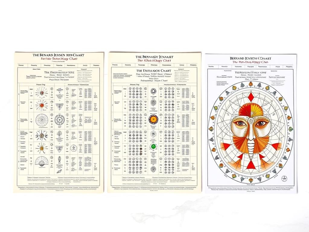 Evolution of Bernard Jensen Iridology Chart versions Evolution of Bernard Jensen Iridology Chart versions