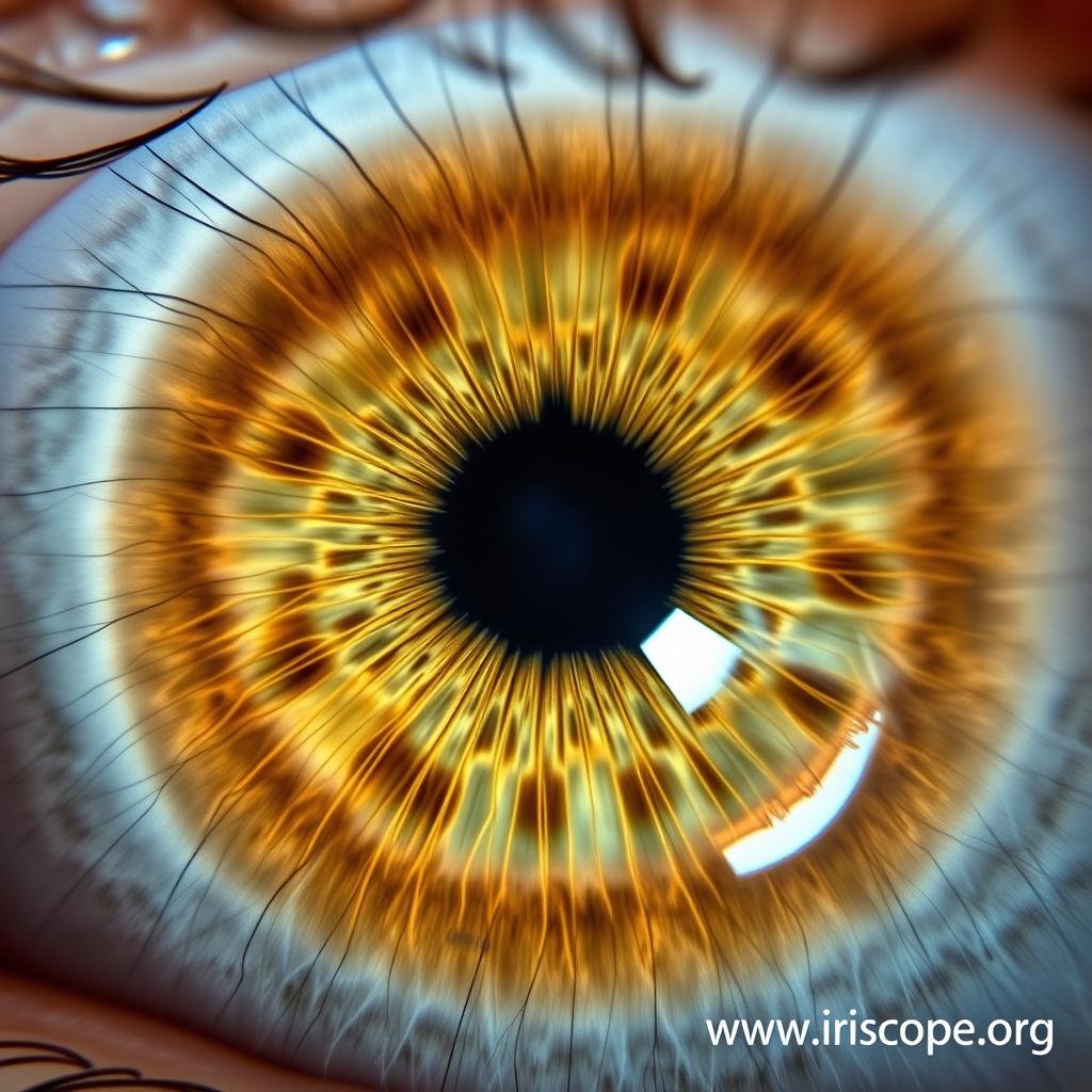 High-resolution iris image showing detailed fibers and structures High-resolution iris image showing detailed fibers and structures