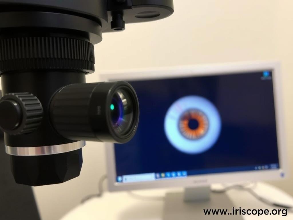 Iridology camera capturing high-resolution iris images Iridology camera capturing high-resolution iris images