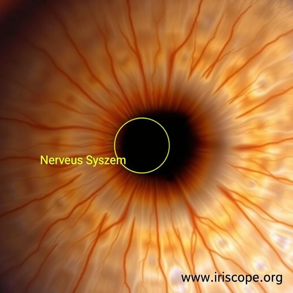 Iridology markings related to nervous system health Iridology markings related to nervous system health