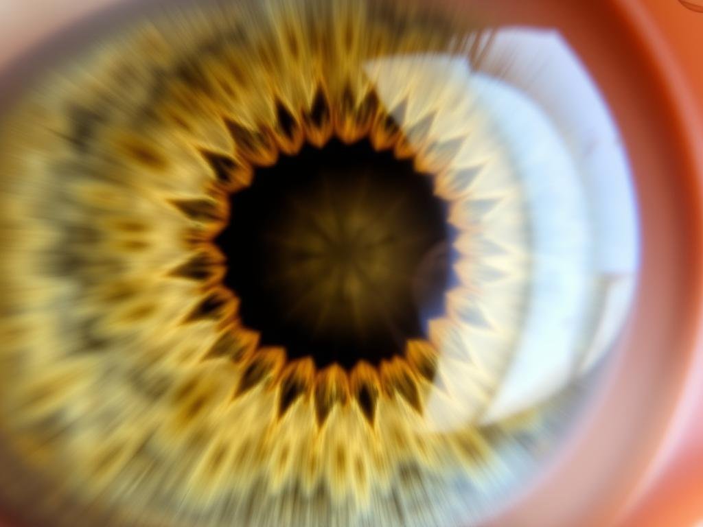 Iris image showing digestive system markings