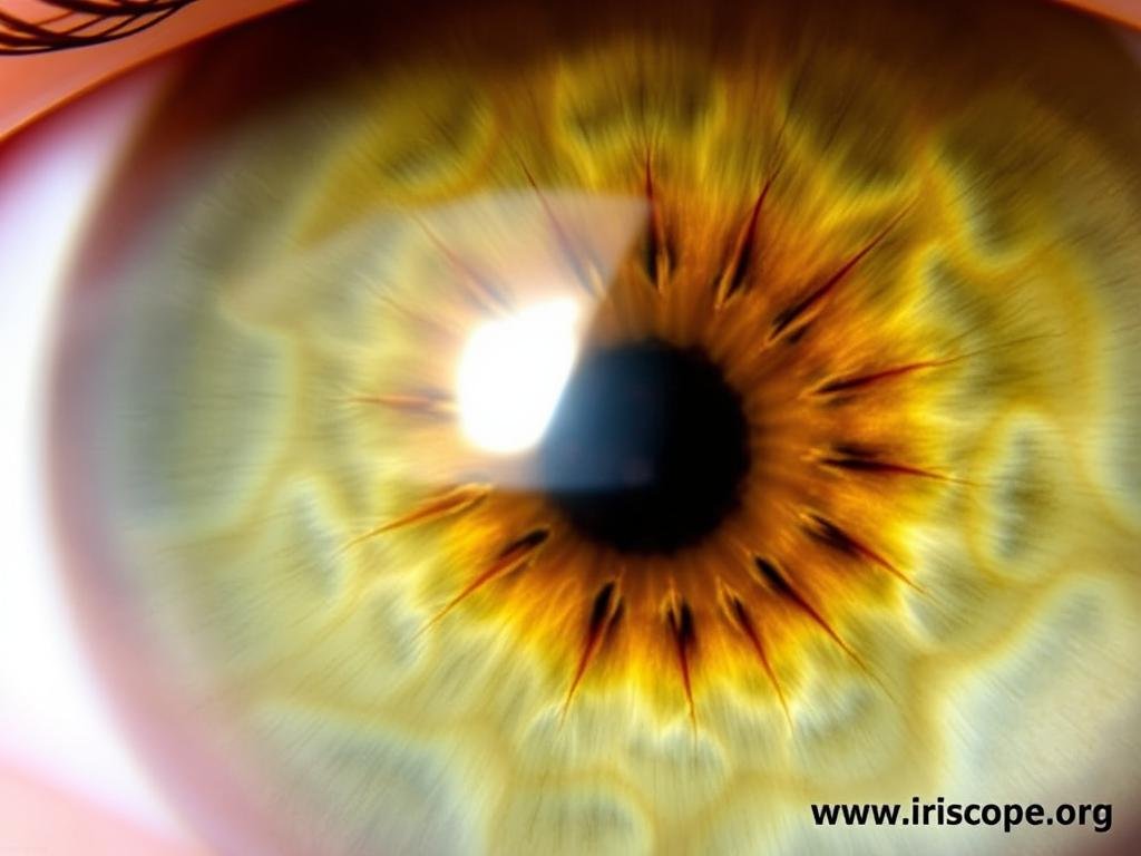 Iris signs indicating digestive system issues