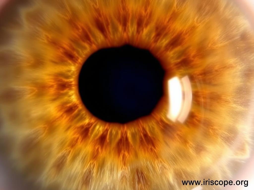 Iris signs of respiratory system issues