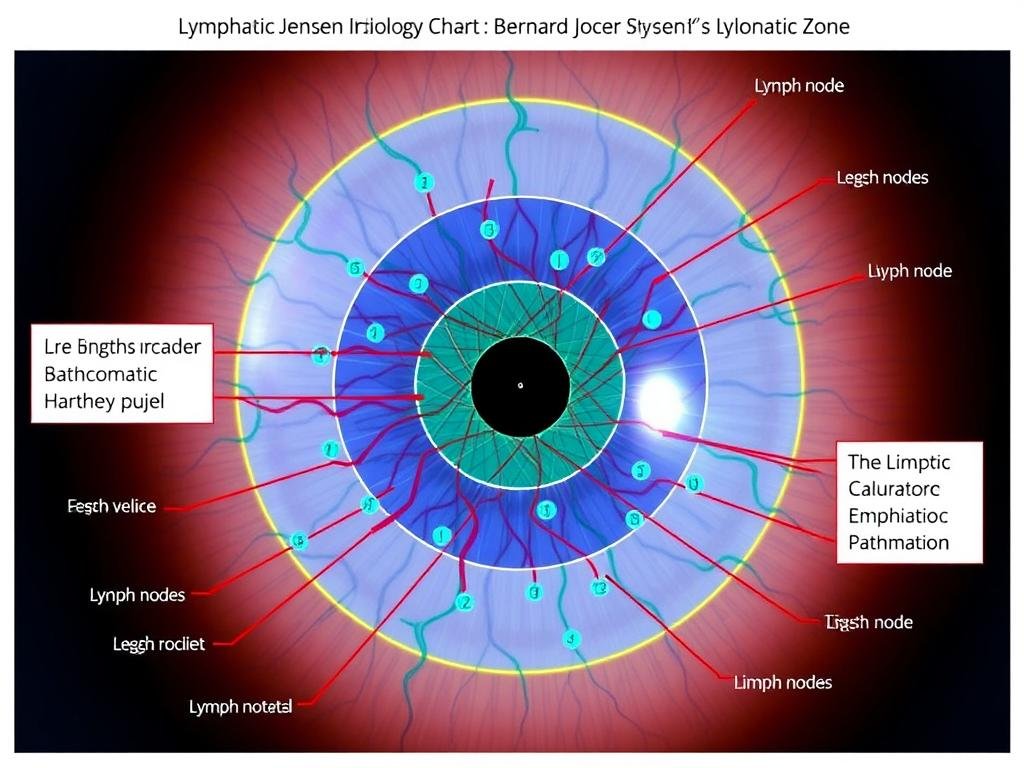 Lymphatic zone in Bernard Jensen Iridology Chart Lymphatic zone in Bernard Jensen Iridology Chart