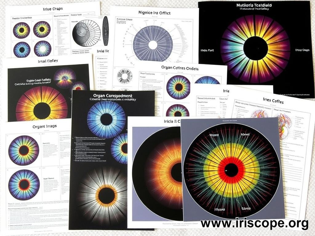 MAIKONG iridology charts and reference materials