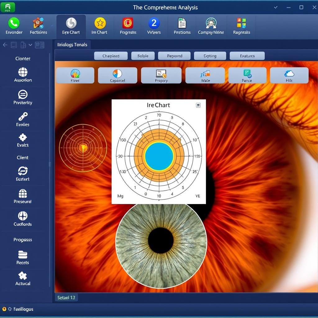 MAIKONG iridology software interface