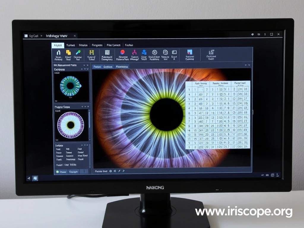 MAIKONG iridology software interface