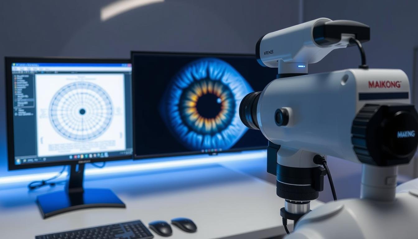 MAIKONG iriscope capturing iris details MAIKONG iriscope capturing iris details