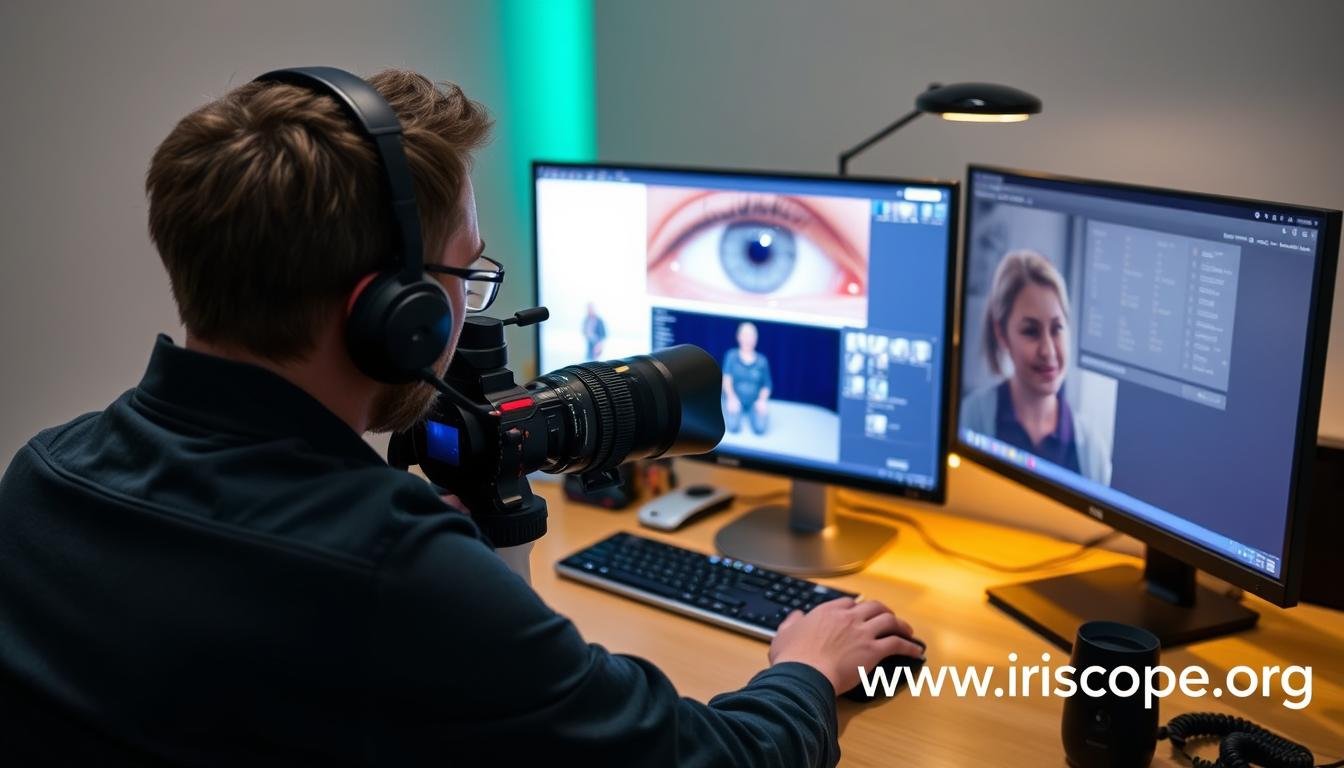 MAIKONG technical support team assisting a customer with iridology camera setup MAIKONG technical support team assisting a customer with iridology camera setup