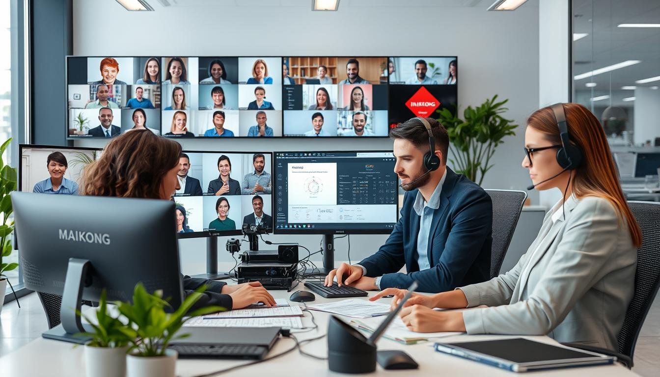 MAIKONG technical support team assisting customers