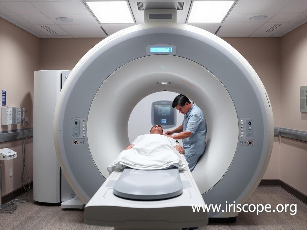 MRI machine used in medical diagnosis