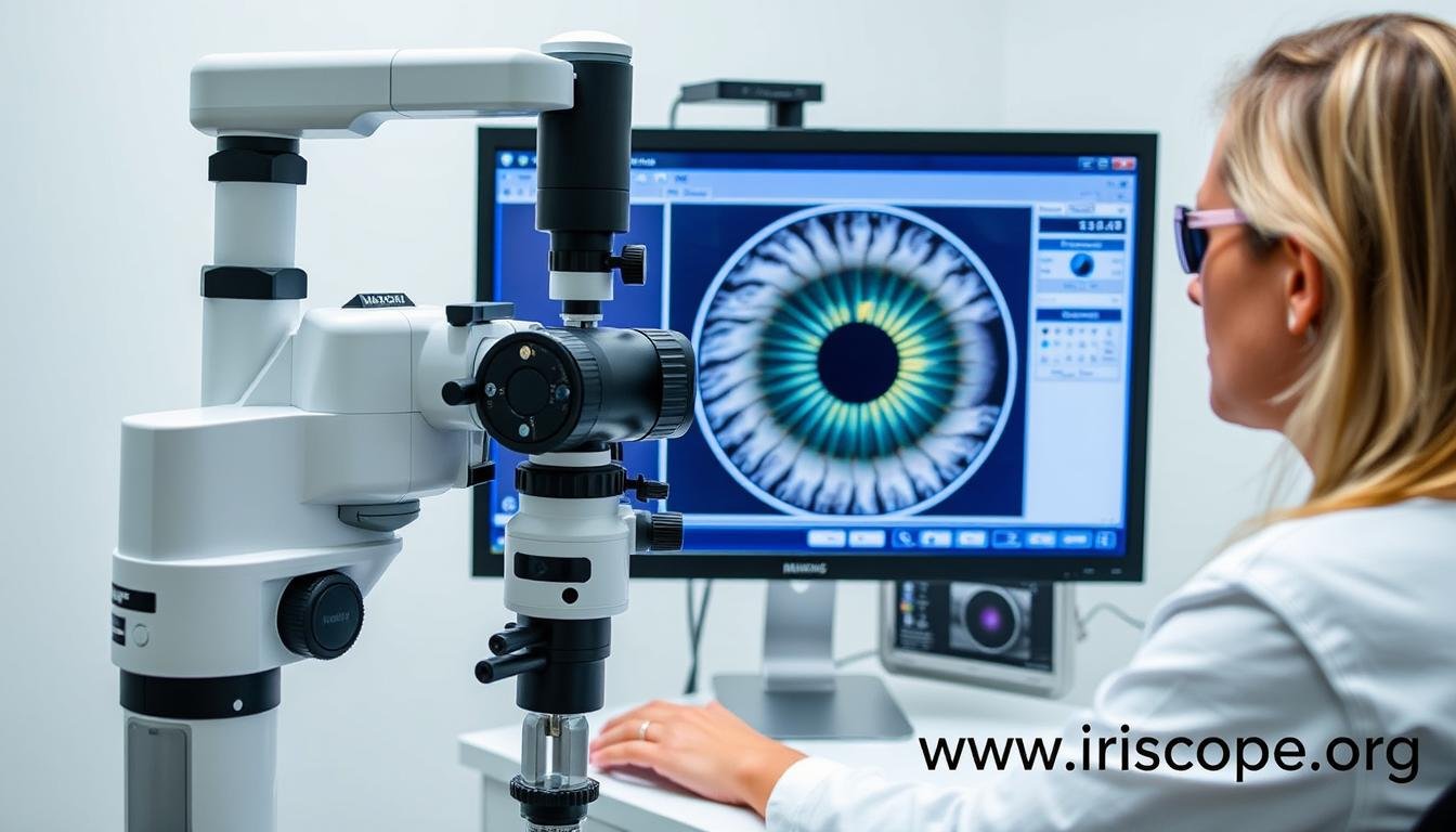 Modern digital iridology analysis using MAIKONG equipment Modern digital iridology analysis using MAIKONG equipment