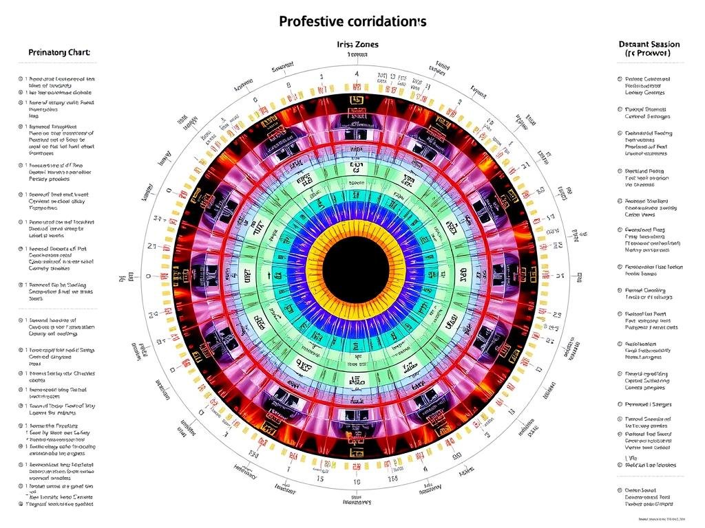 Modern iridology chart based on Bernard Jensen's original designs Modern iridology chart based on Bernard Jensen's original designs