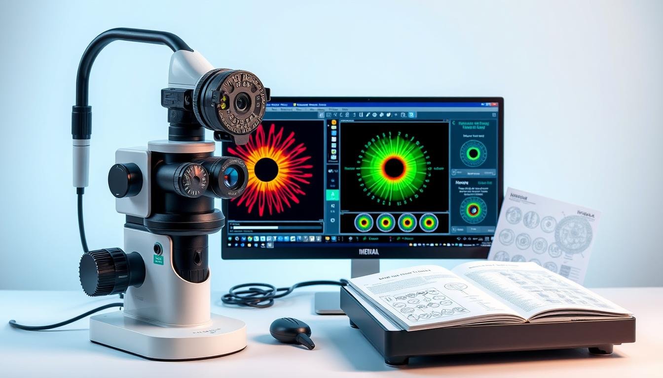 Professional iridology equipment for detailed iris analysis