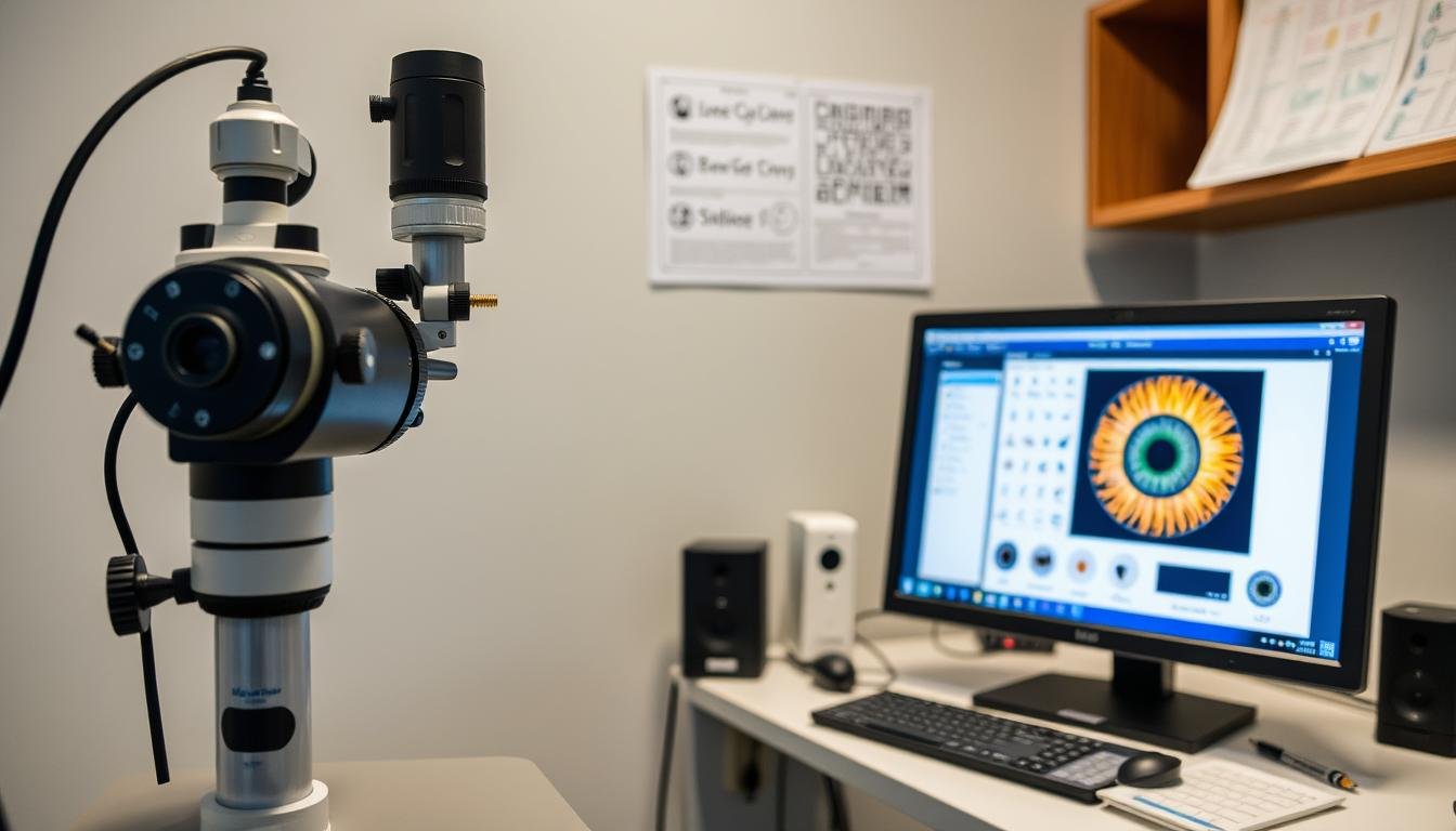 Professional iridology equipment including iriscope and digital analysis software