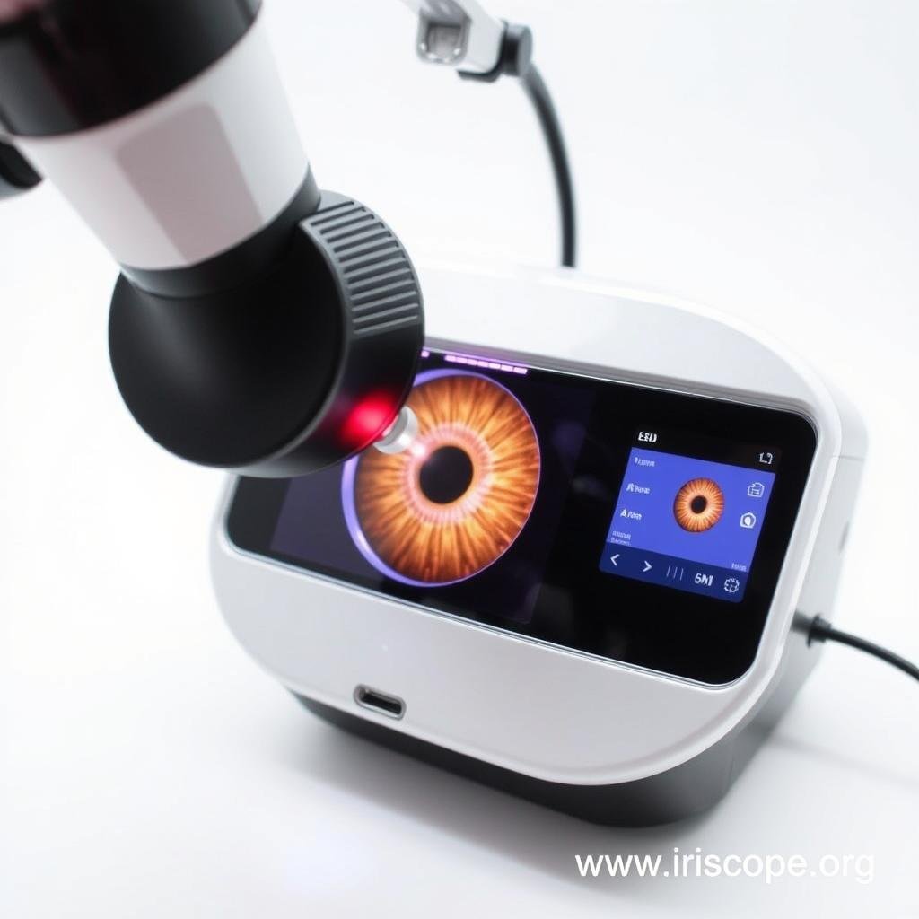 Professional iriscope for detailed iris examination Professional iriscope for detailed iris examination
