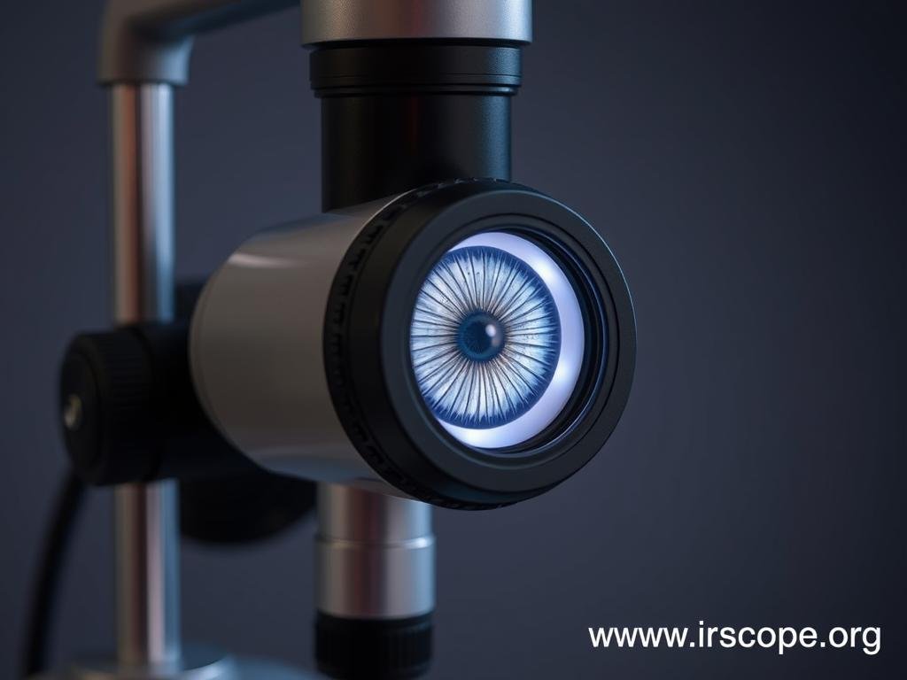 Professional iriscope used by Iridologists