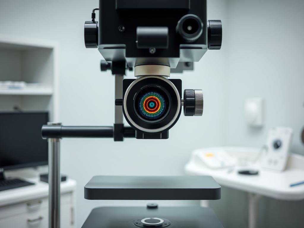 Professional slit-lamp iridology system with adjustable settings Professional slit-lamp iridology system with adjustable settings