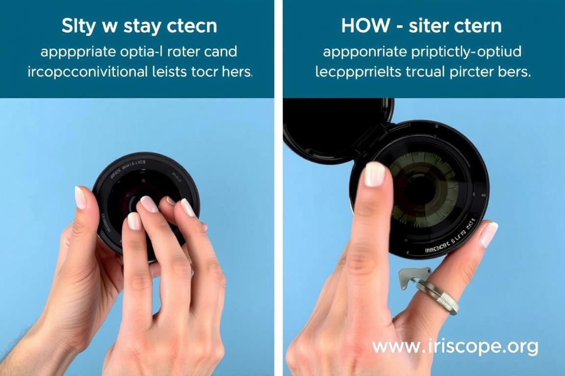 Proper cleaning technique for iridology camera lens
