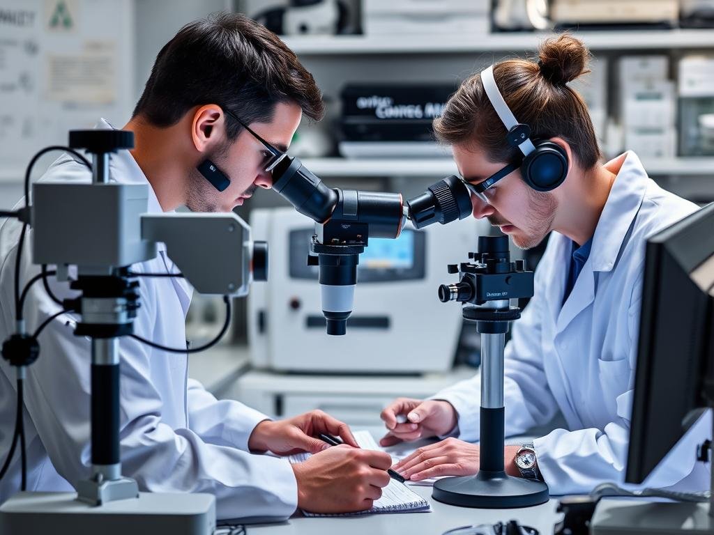 Research setting with iridology camera being used to collect data Research setting with iridology camera being used to collect data