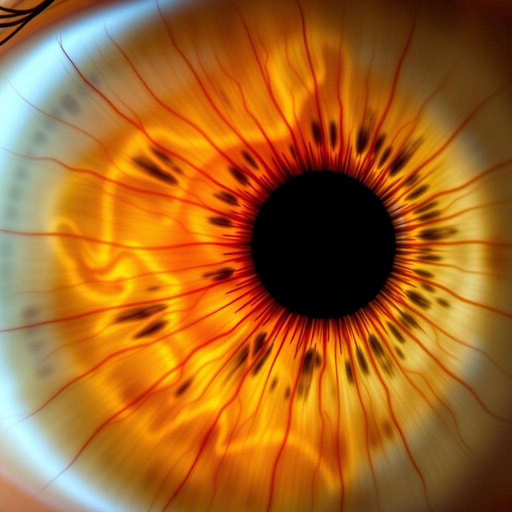 Toxicity signs in iridology according to Bernard Jensen