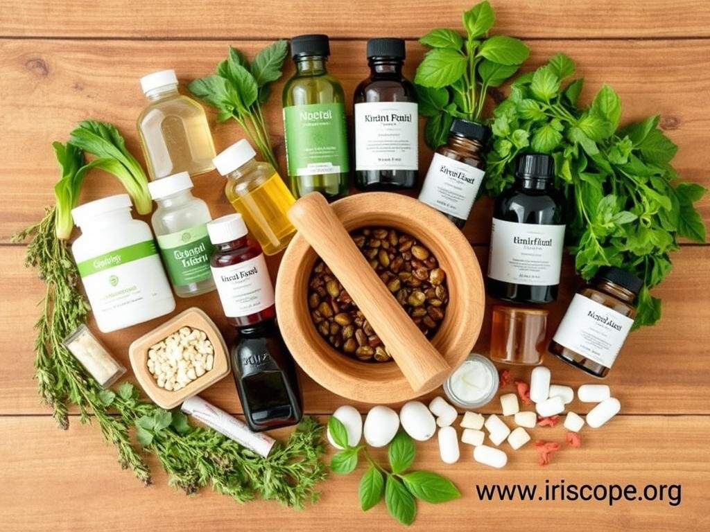 Various natural remedies and herbs used in naturopathic medicine