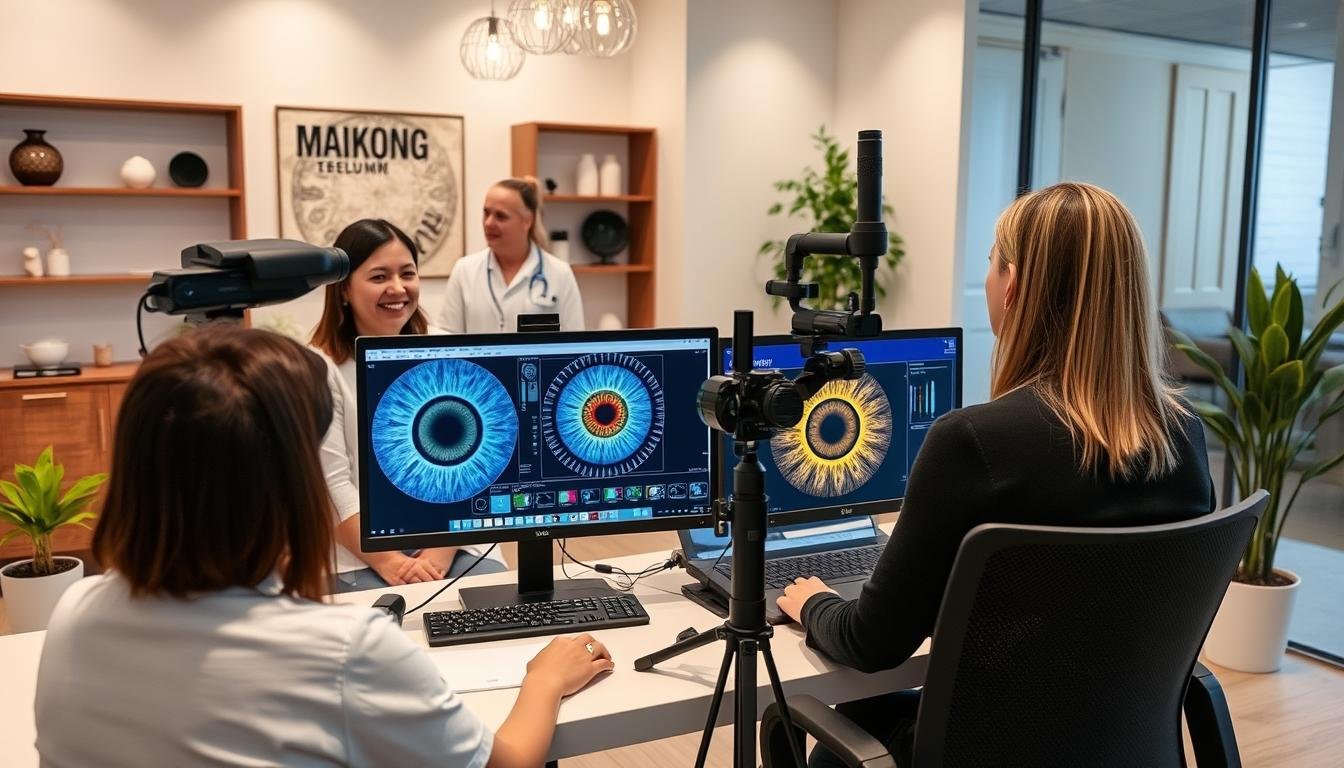 Wellness center using MAIKONG iridology camera system