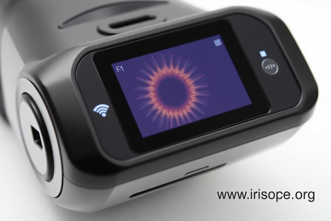 Wireless iridology camera with built-in display screen and memory card slot Wireless iridology camera with built-in display screen and memory card slot
