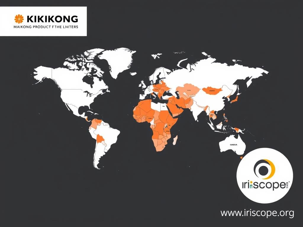 World map showing MAIKONG's global distribution network World map showing MAIKONG's global distribution network