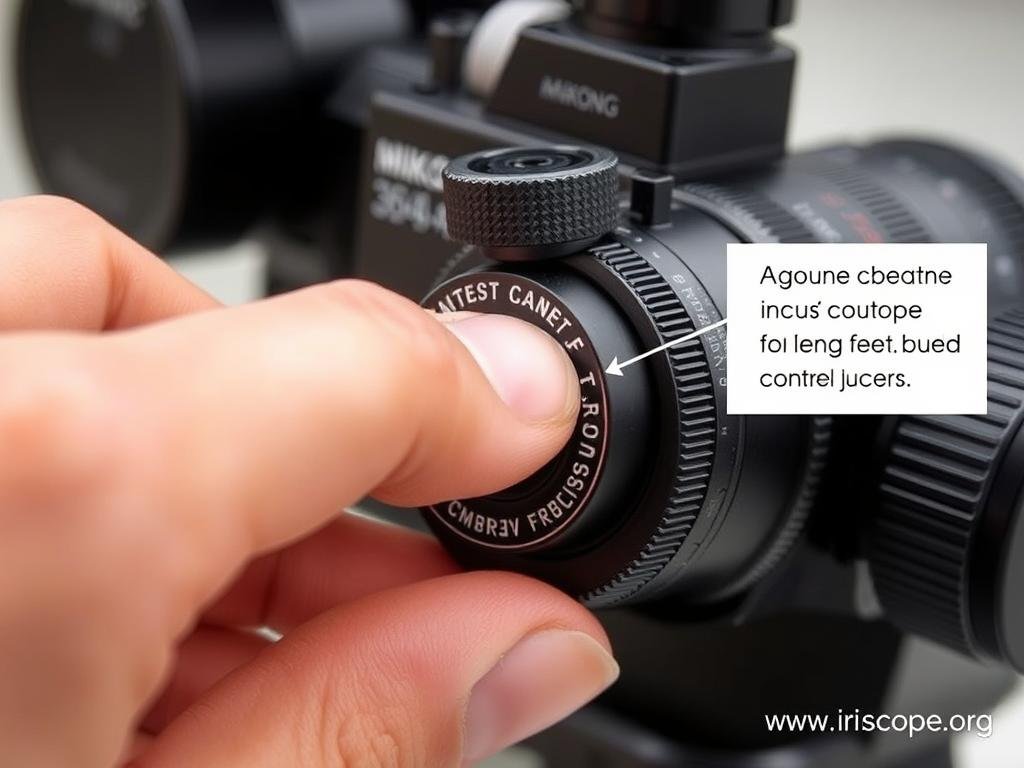 Adjustable focus mechanism on MAIKONG iridology camera