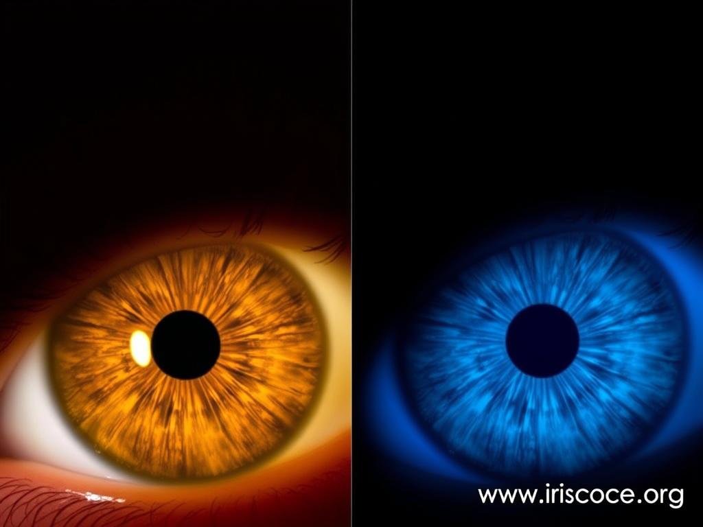 Color temperature comparison in iridology imaging Color temperature comparison in iridology imaging