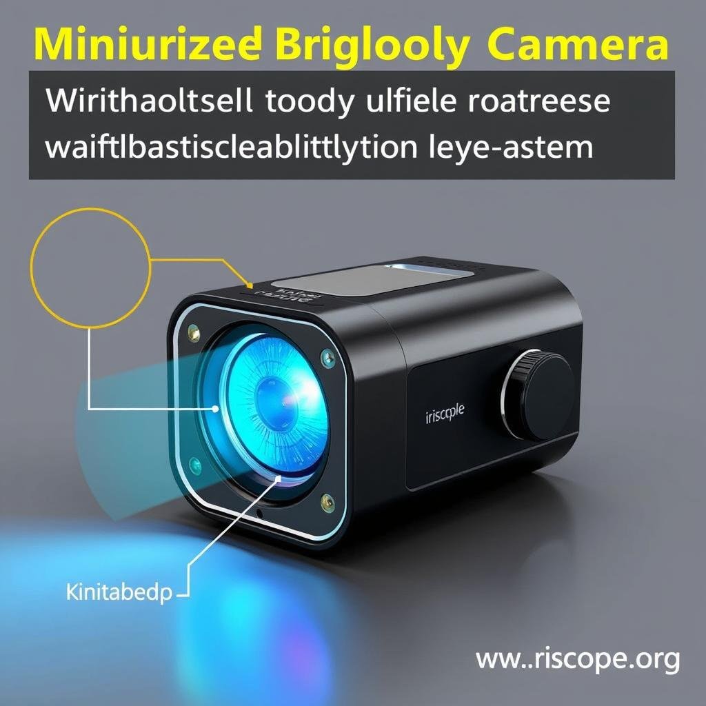 Compact portable iridology camera with advanced lighting Compact portable iridology camera with advanced lighting