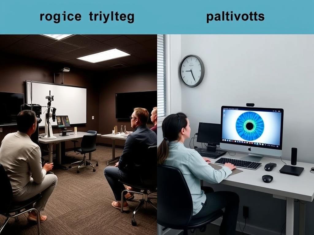 Comparison of different iridology certification programs showing varying quality standards