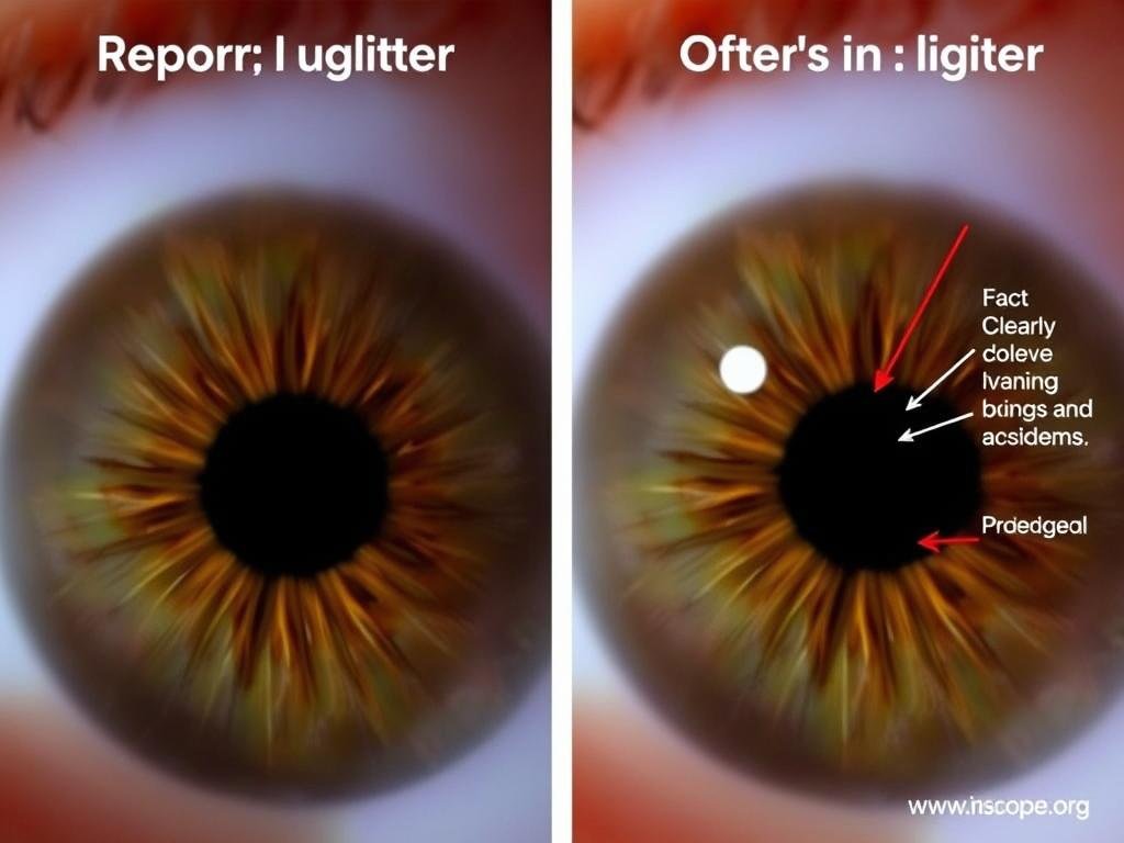 Comparison of iris analysis with proper vs. improper lighting