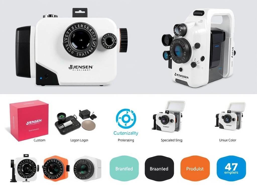 Customized Jensen iridology camera with branding