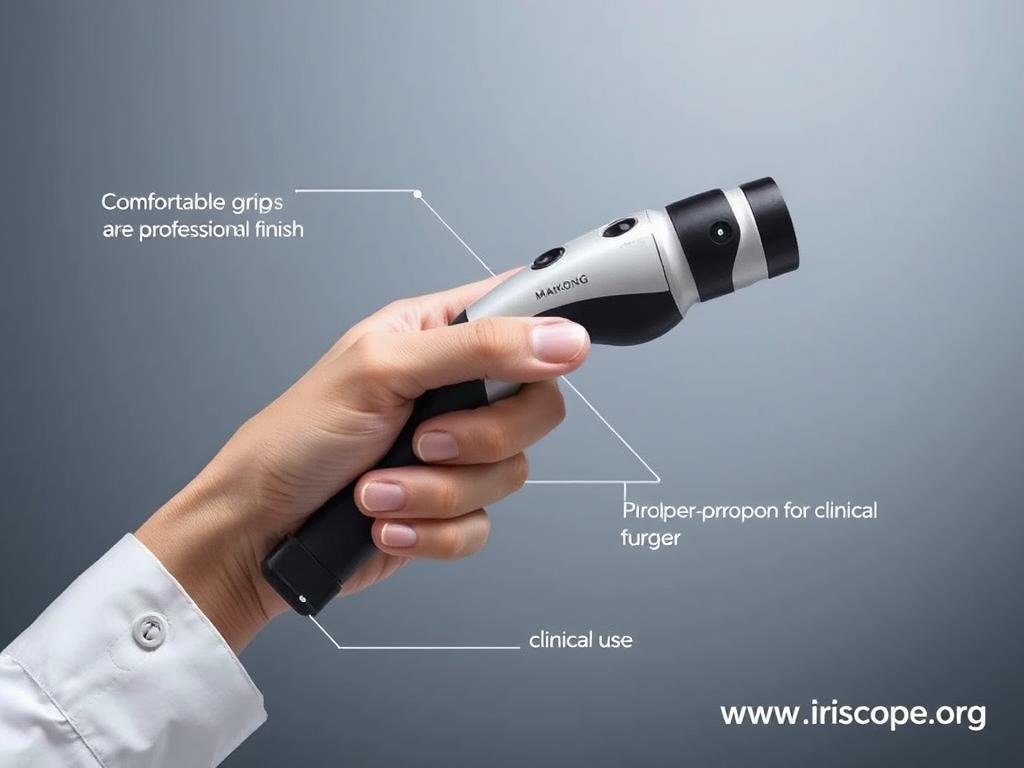 Ergonomic design of MAIKONG iridology camera handset