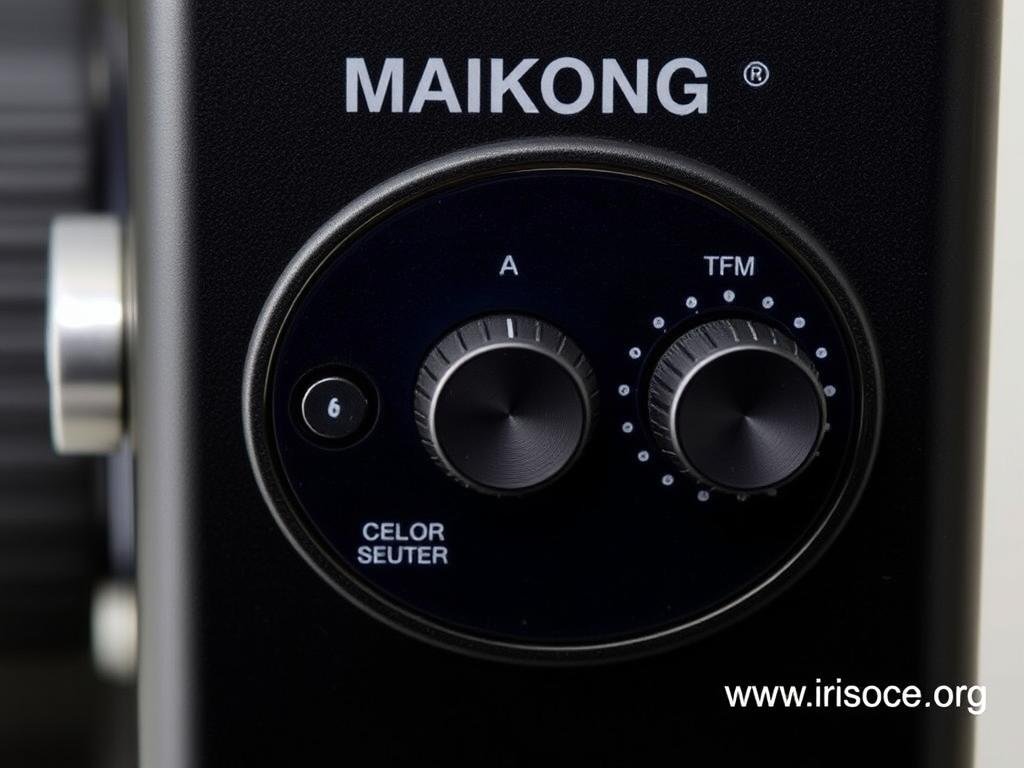Illumination control panel on MAIKONG iridology camera