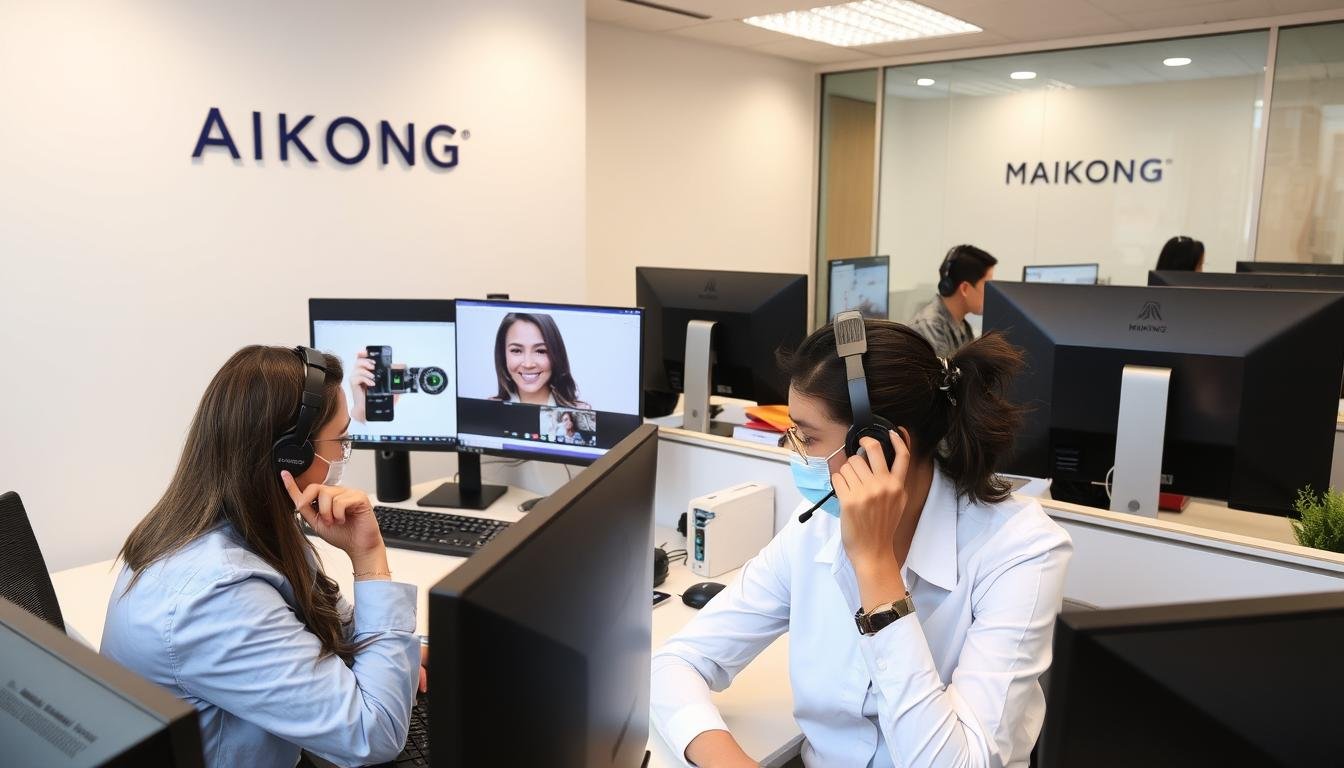 MAIKONG customer support team assisting clients