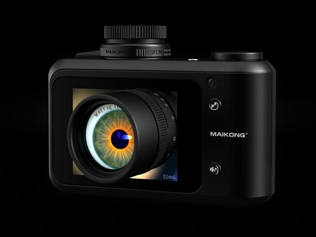 MAIKONG iridology camera capturing detailed iris images for analysis