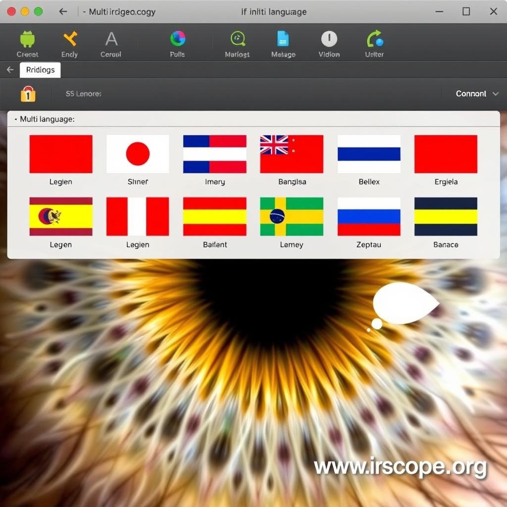 MAIKONG iridology camera software with multi-language support